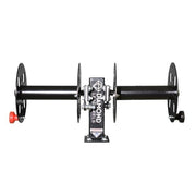 Welding Lead Reel, HD, 12 ", Gray, Steel, Fixed Side x Side