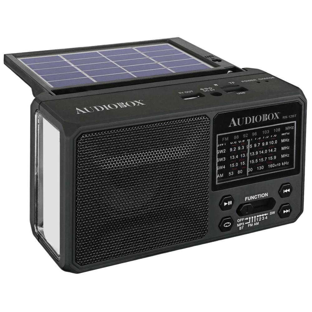 Audiobox Audiobox Solar Charging Radio with USB Charging Port (RX-12BT)