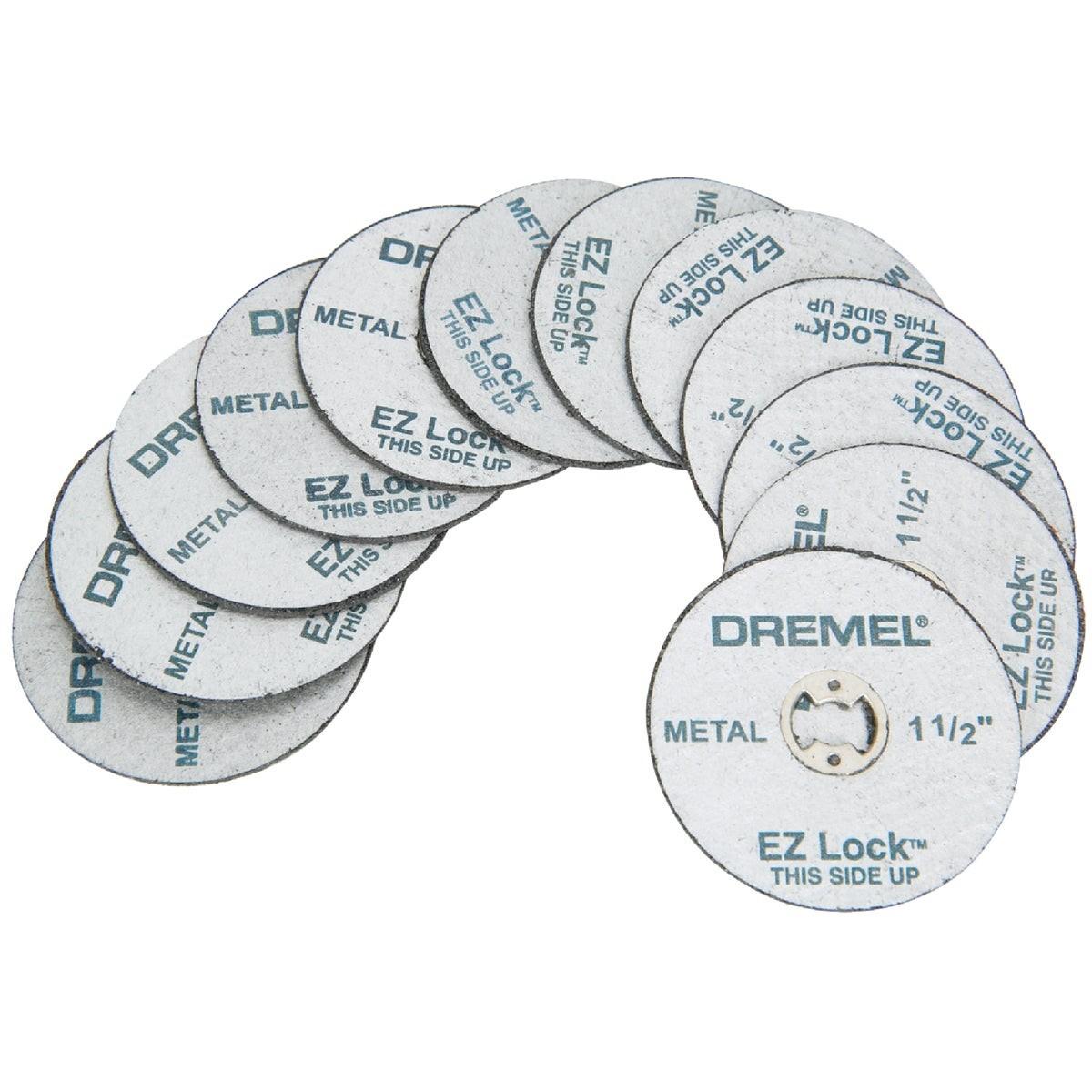 Dremel 1-1/2 In. EZ Lock Metal Cut-Off Wheel, (12-Pack)