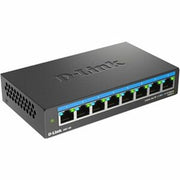 D-Link - 8-Port 2.5Gb Unmanaged Multi-Gig Network Switch, 8 X 2.5G Ports Fanless Plug & Play (DMS-108) - Black