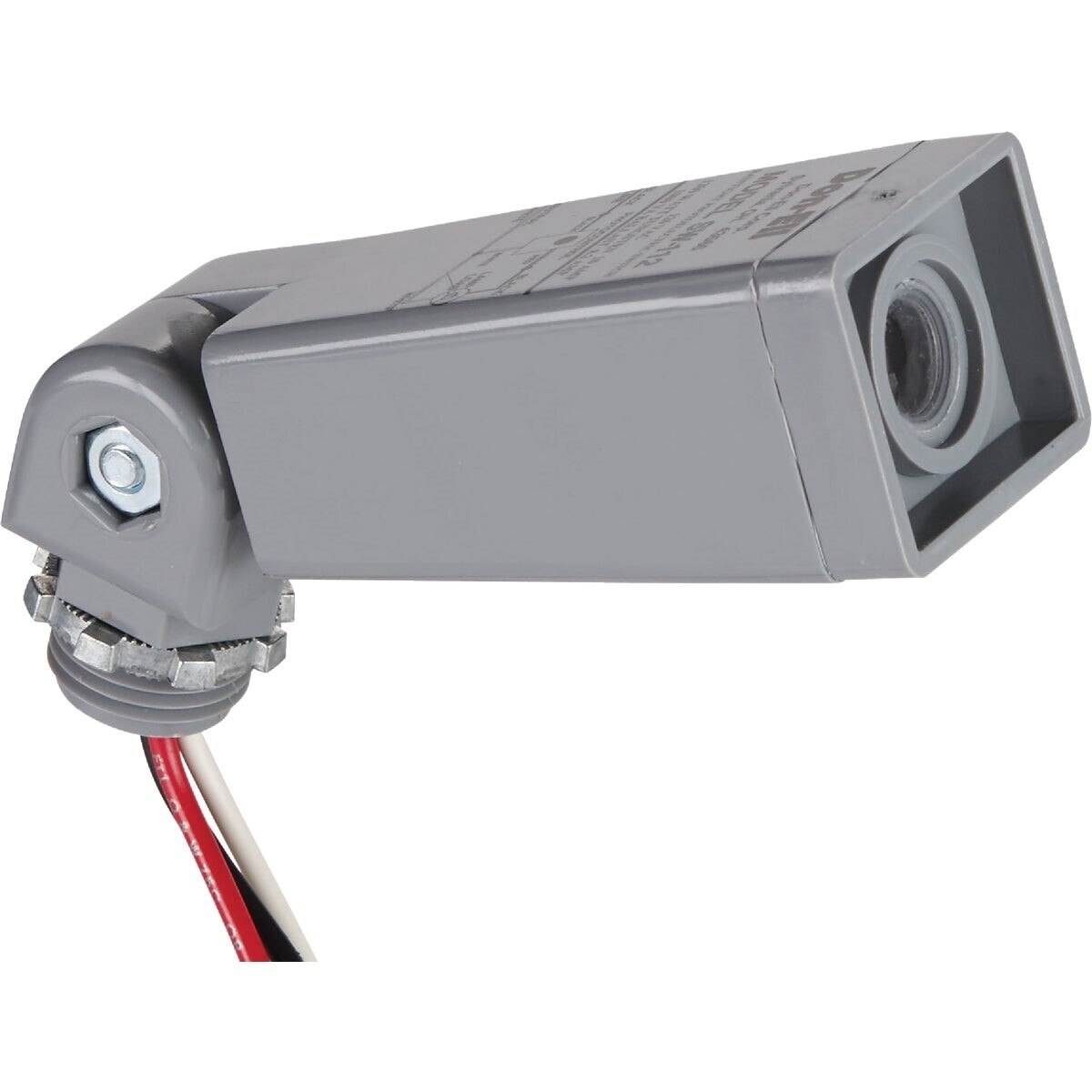 Hard Wire Gray Heavy-Duty Swivel Base Photocell Lamp Control
