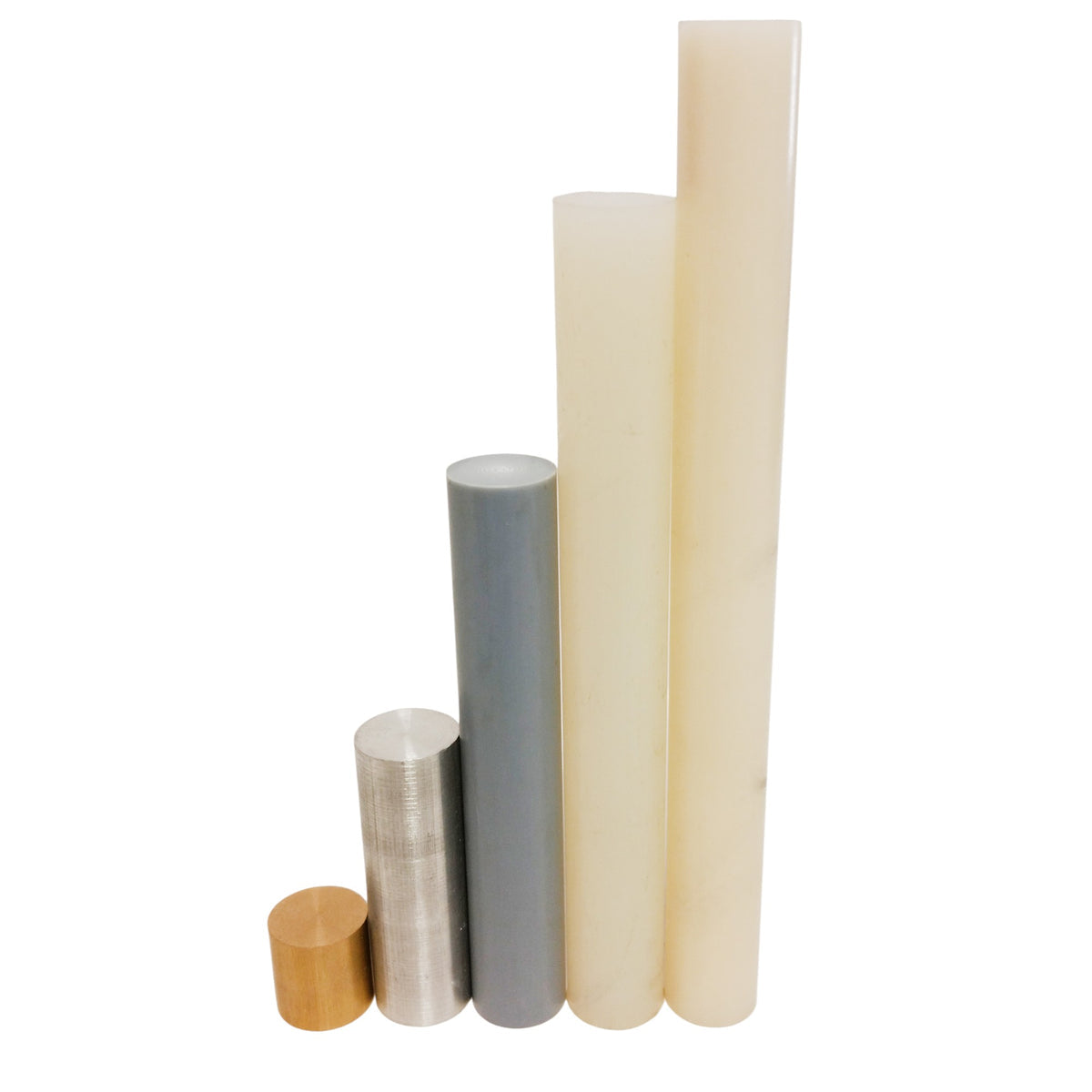 Density Rod Set, Five Equal-Mass Rods of Different Materials, Pack of 10 Sets