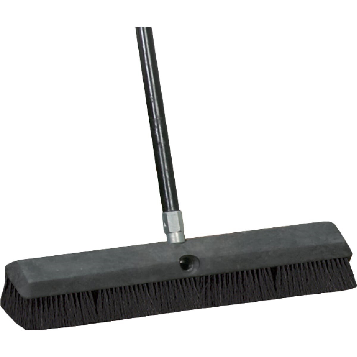 18 In. W. x 60 In. L. Metal Handle Black-Fibre Border Push Broom