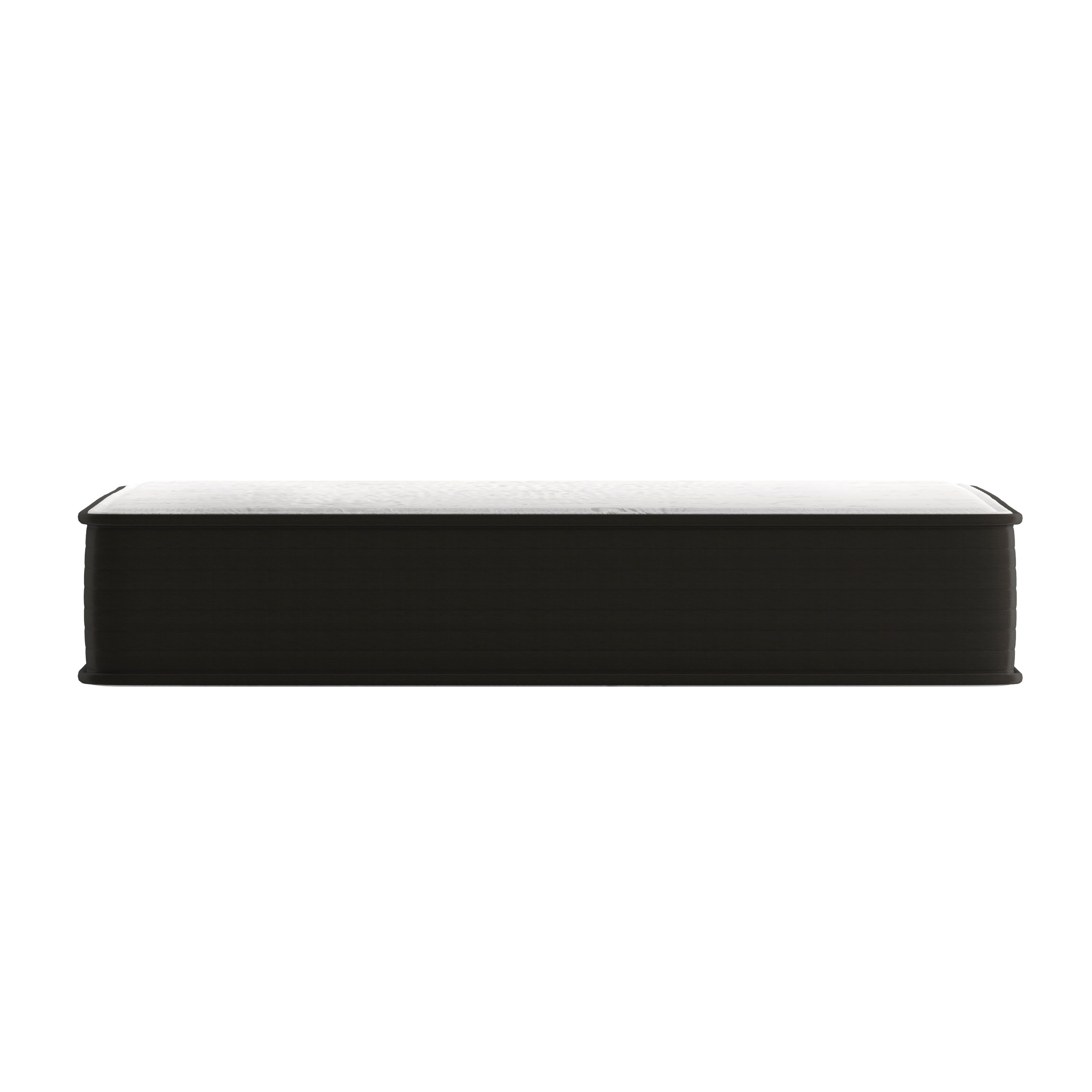 Dream 10 Inch Hybrid Mattress, Full Size High Density Foam and Pocket Spring Mattress in a Box, CertiPur-US Certified Foam, White/Black
