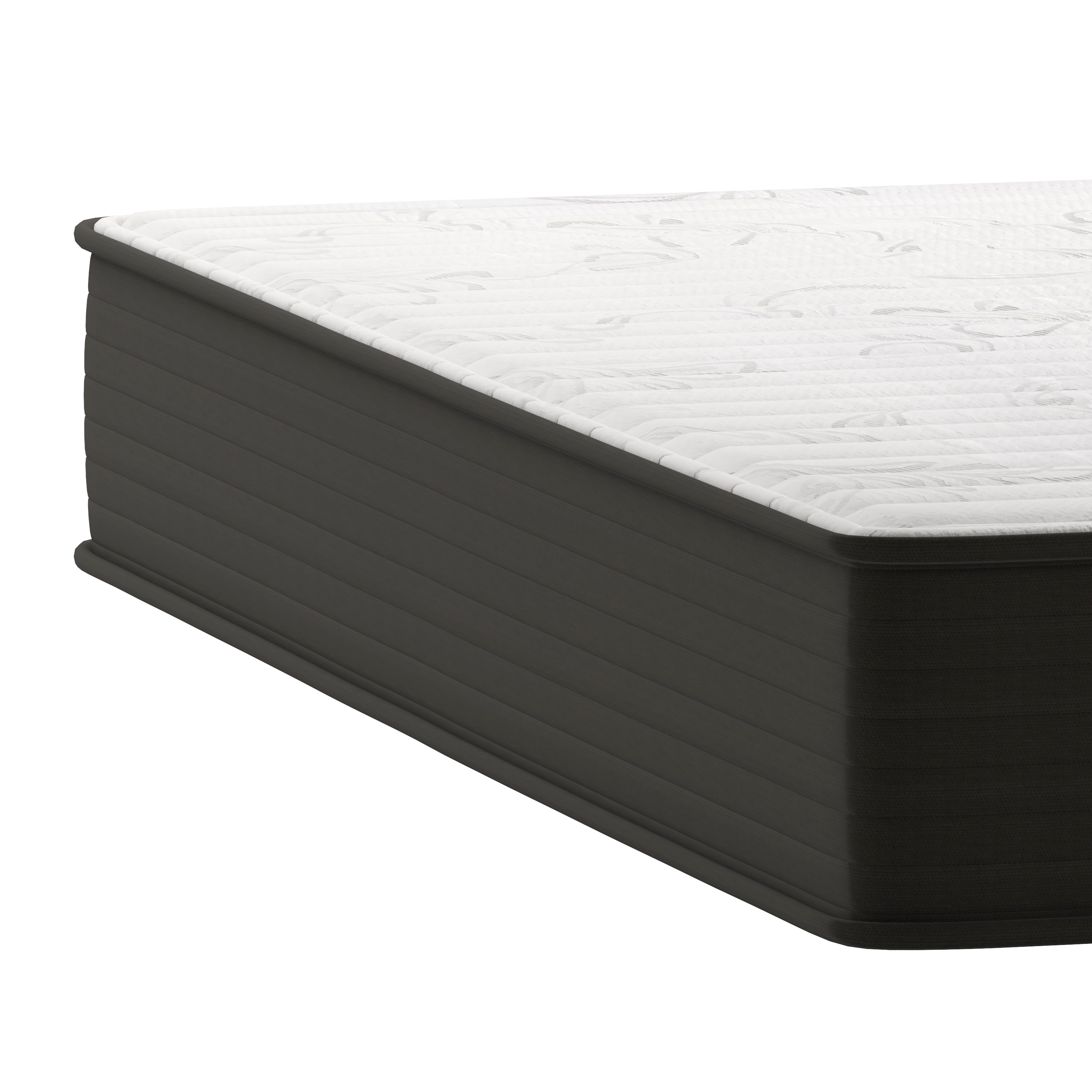 Dream 10 Inch Hybrid Mattress, Full Size High Density Foam and Pocket Spring Mattress in a Box, CertiPur-US Certified Foam, White/Black