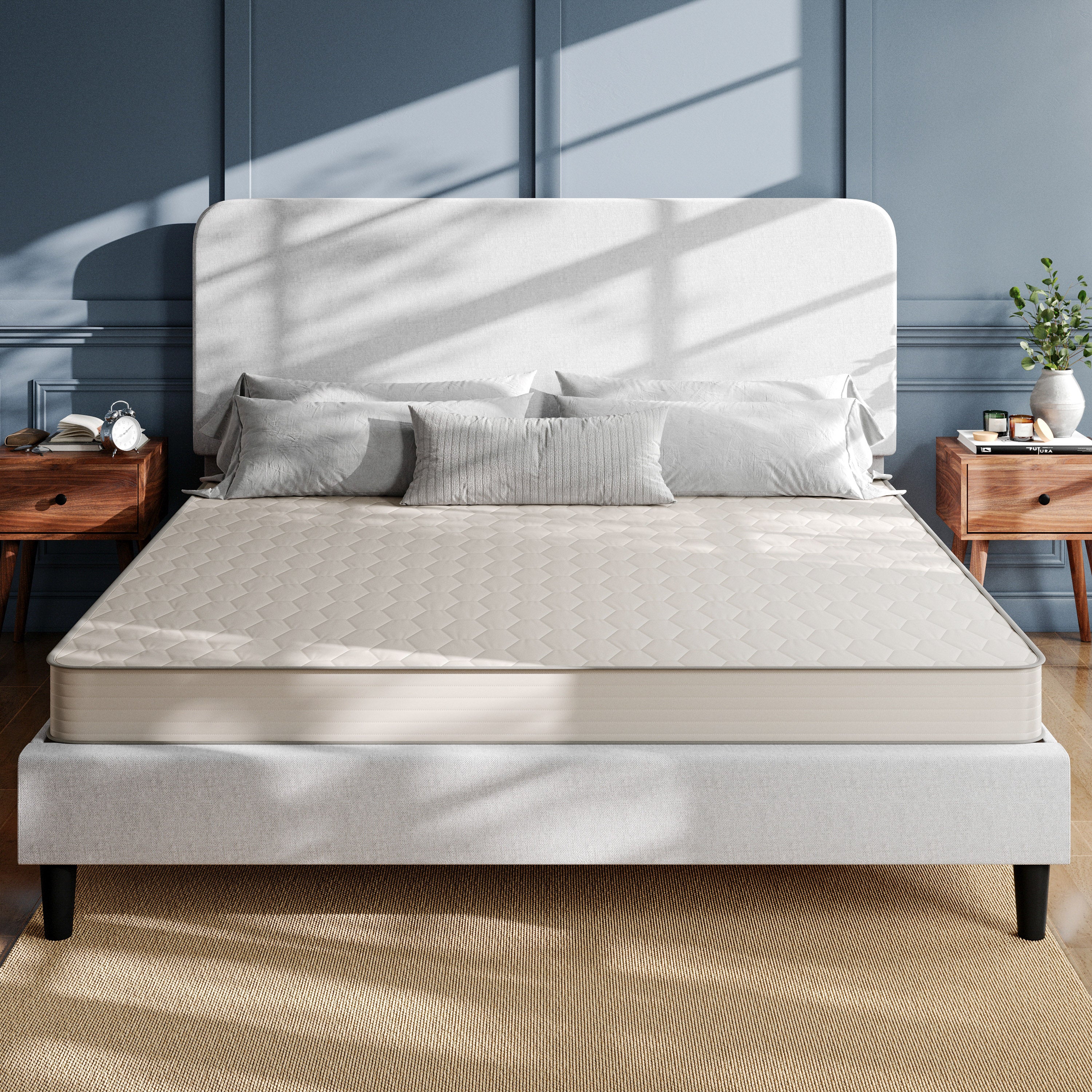 Dream 6 Inch Hybrid Mattress, King Size High Density Foam and Innerspring Mattress in a Box, CertiPur-US Certified Foam