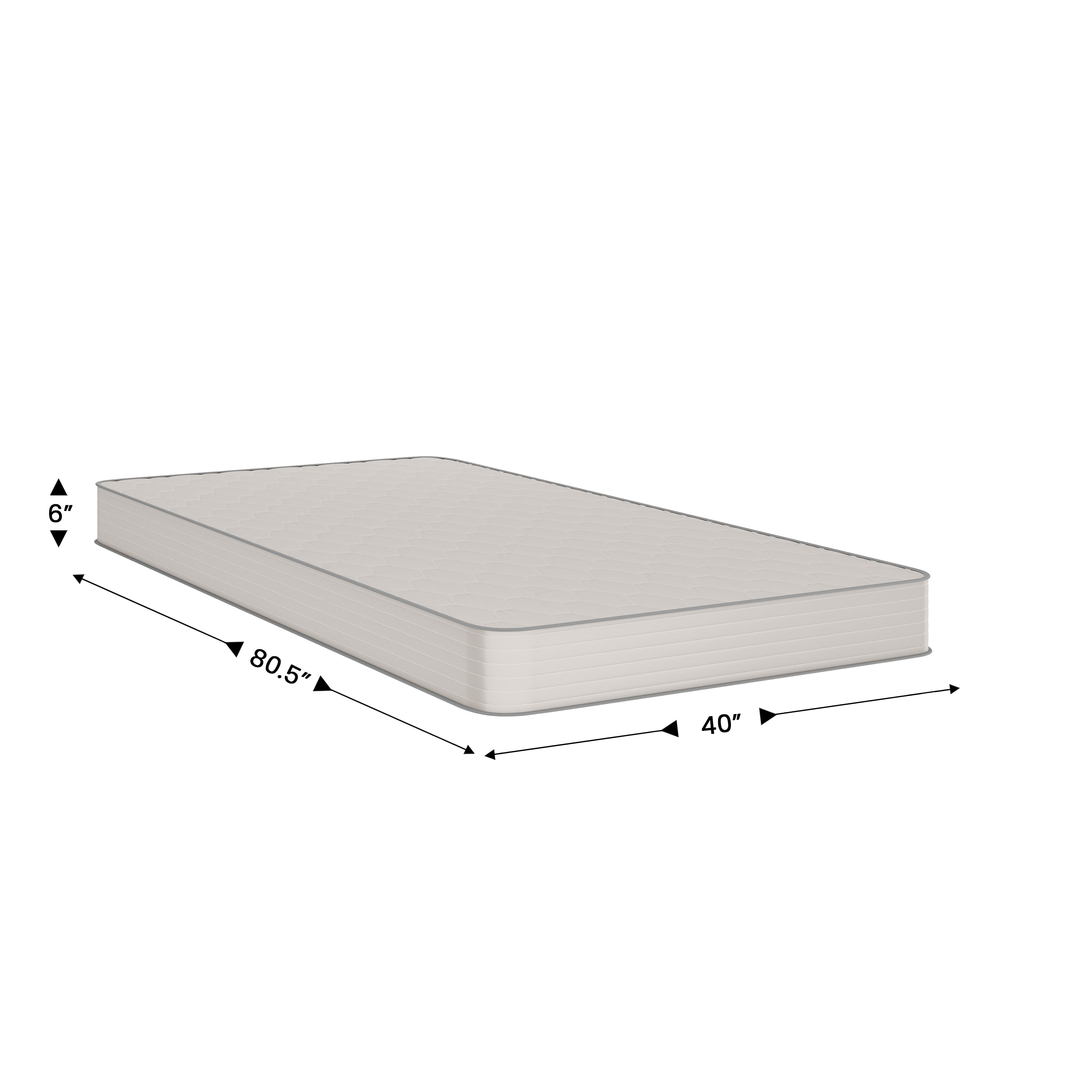 Dream 6 Inch Hybrid Mattress, Twin XL High Density Foam and Innerspring Mattress in a Box, CertiPur-US Certified Foam
