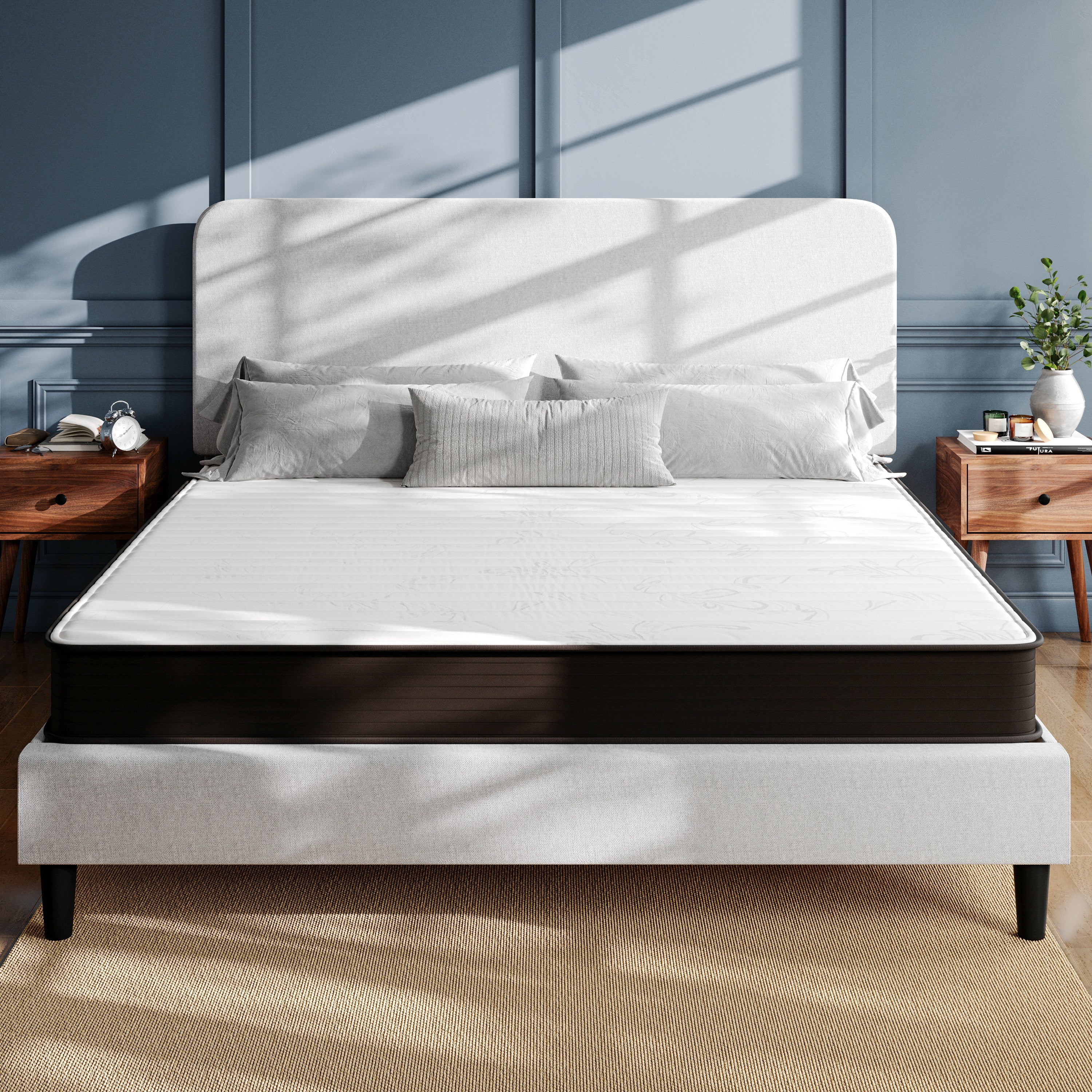 Dream 8 Inch Hybrid Mattress, King Size High Density Foam and Innerspring Mattress in a Box, CertiPur-US Certified Foam