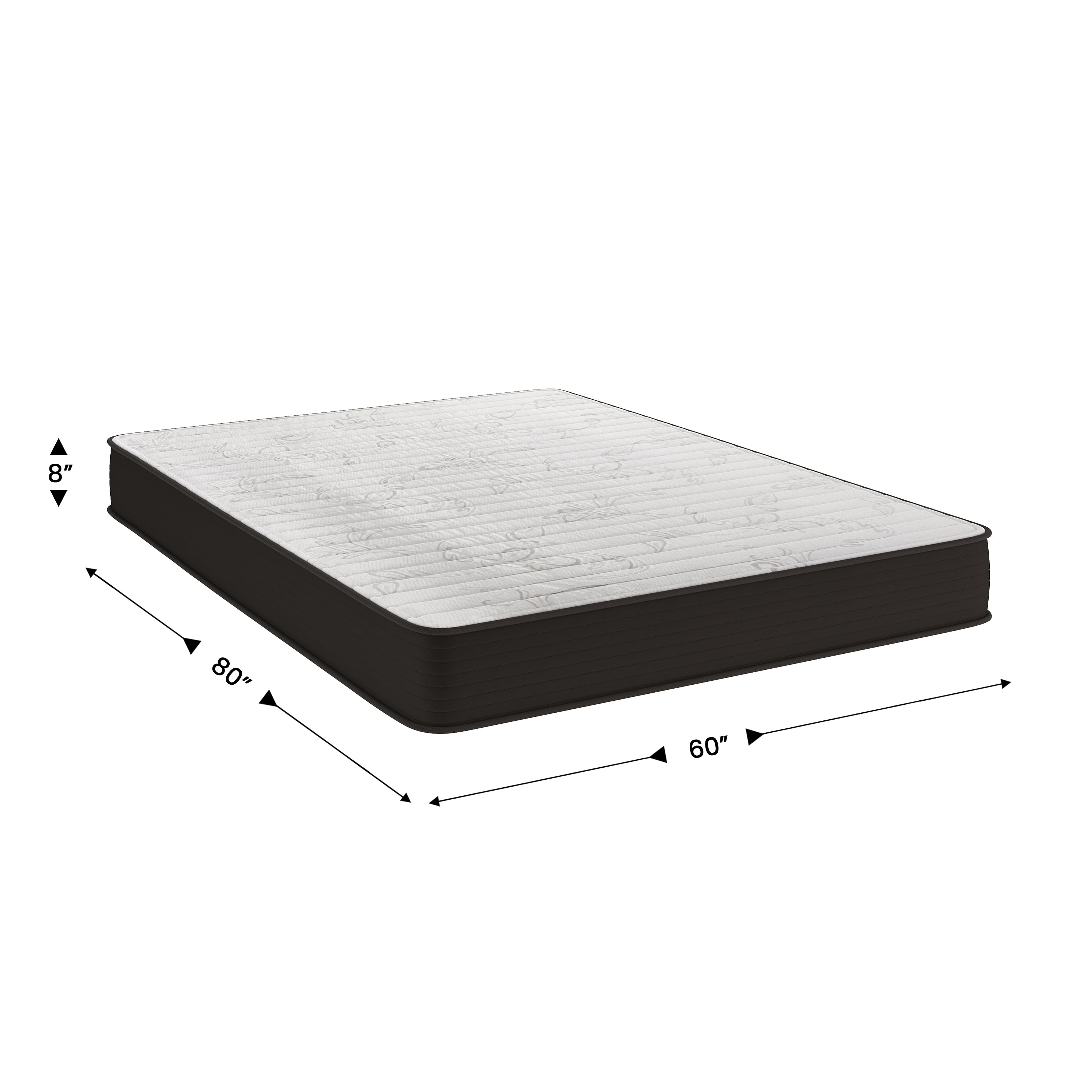 Dream 8 Inch Hybrid Mattress, Queen Size High Density Foam and Innerspring Mattress in a Box, CertiPur-US Certified Foam