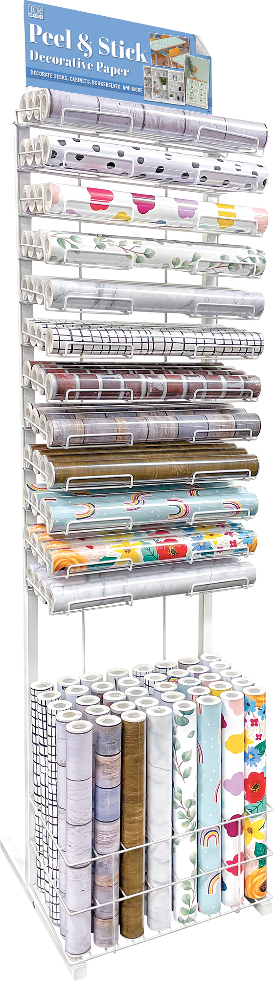 Peel and Stick Decorative Paper Rack