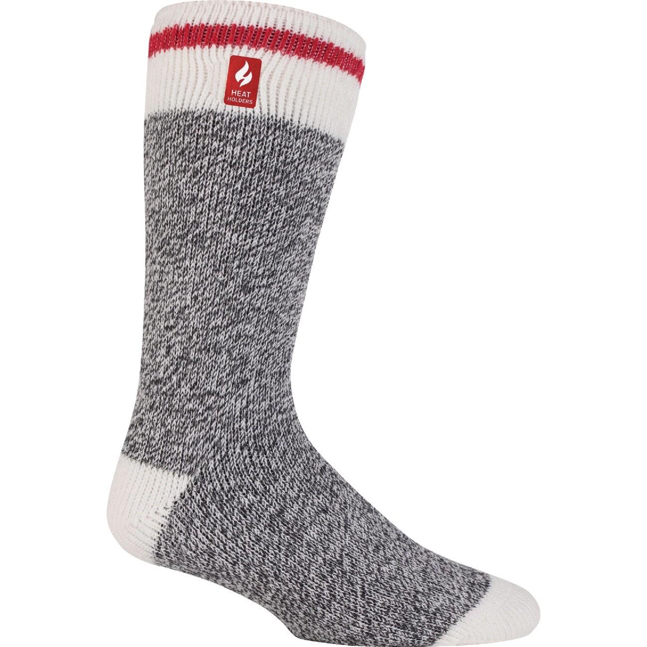 Heat Holders Jeffrey Men's 7 to 12 Black Crew Sock