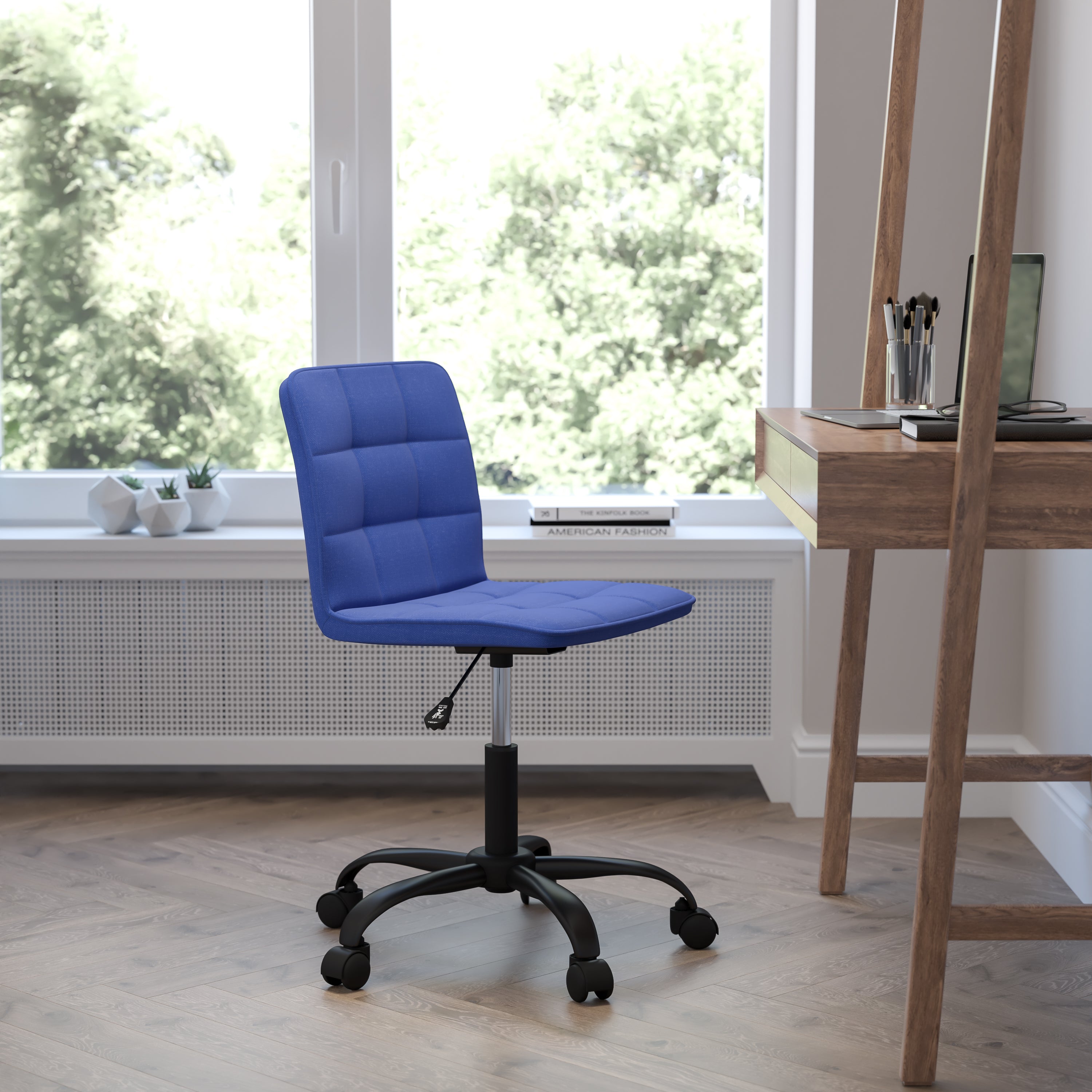Sorrento Home and Office Task Chair in Blue Fabric