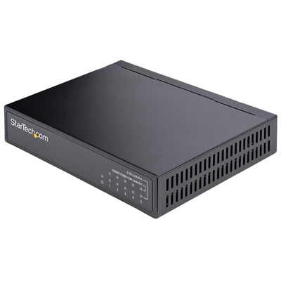 StarTech.com Unmanaged 2.5G Switch - 5 Port Gigabit Switch - 2.5GBASE-T Unmanaged Ethernet Switch - Ethernet Splitter - Din Rail or Wall Mount - Multi