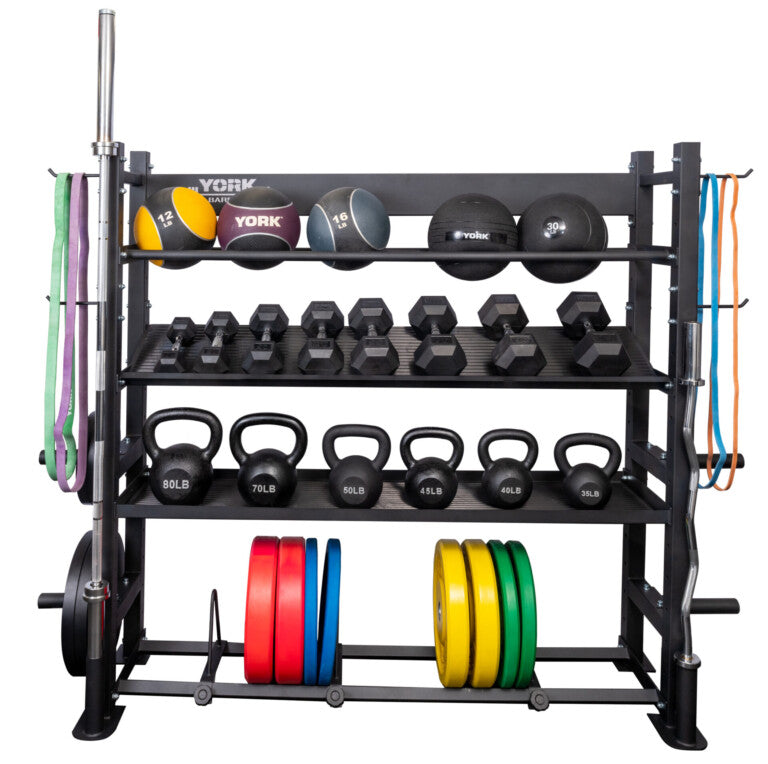 York Black Multi-Storage Rack
