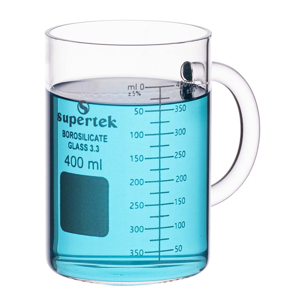 Beaker Mug, Glass, 400ml