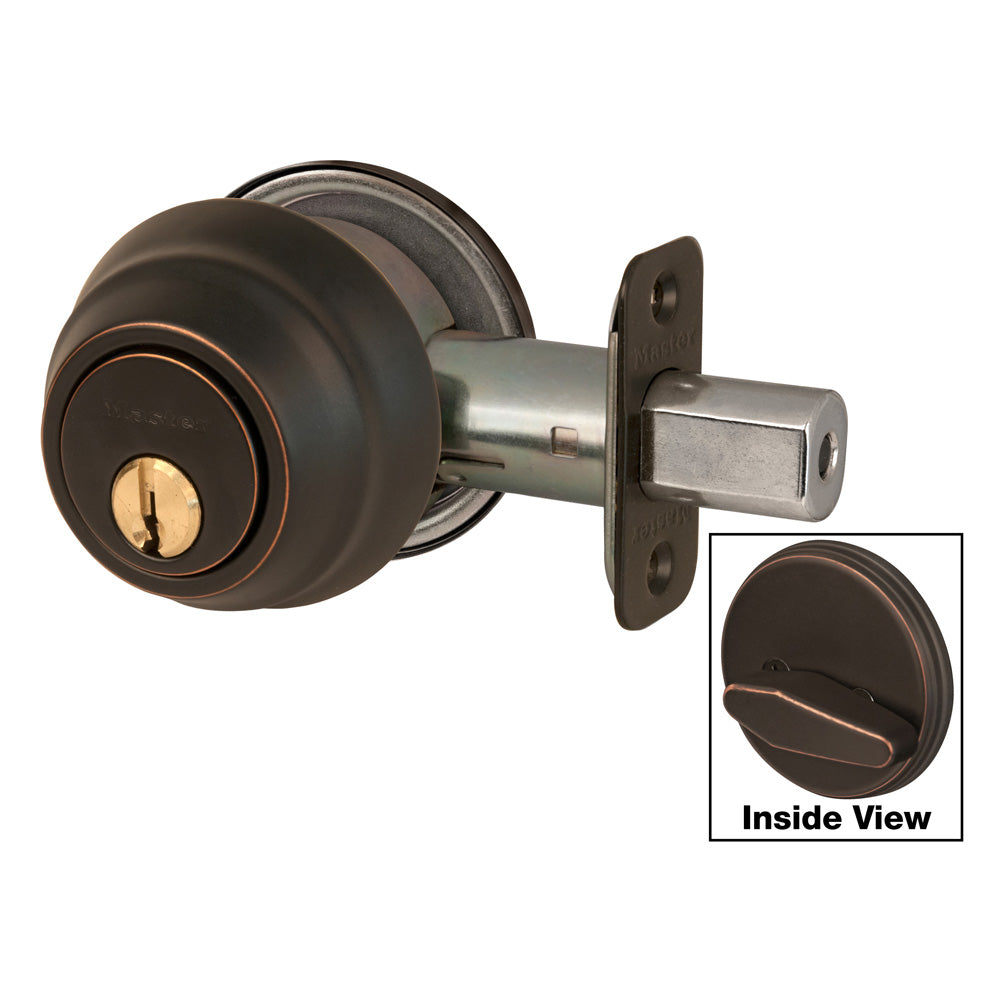 Grade 1 Single Cylinder Deadbolt; Aged Bronze, SC1