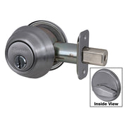 Grade 1 Single Cylinder Deadbolt; Satin Nickel, SC1