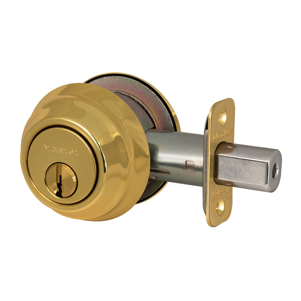 Grade 1 Double Cylinder Deadbolt; Polished Brass, KW1