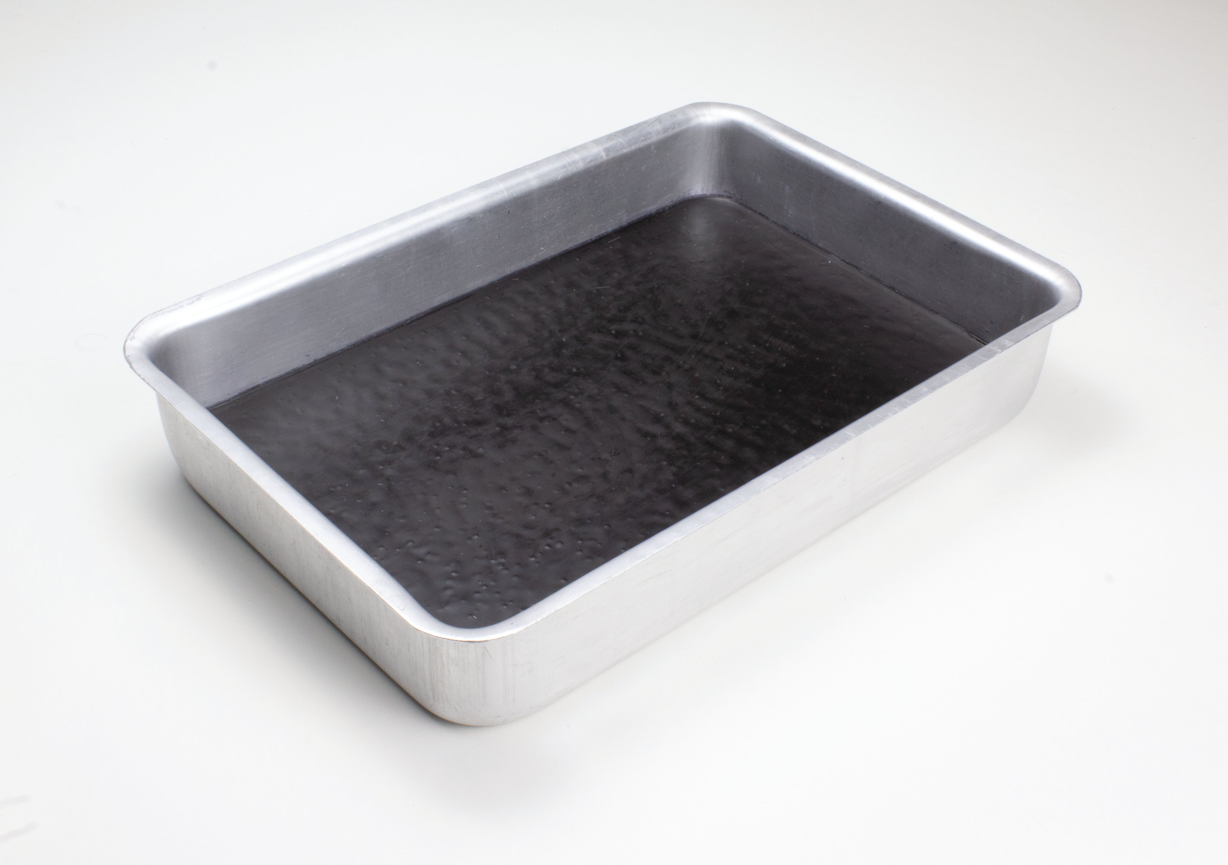 United Scientific® Dissecting Pan, Aluminum, With Black Wax, 13" X 9.5" X 2"