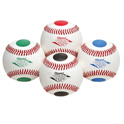 DTS™ Balls - Training Ball, Color Dotted 9" Baseballs - Pack Of 12 (Model # - DTS-BB DOT)
