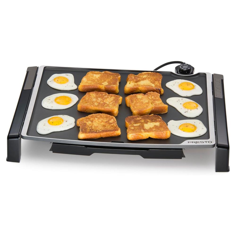 Presto Presto Tilt-N-Fold XL™ Black Griddle, 254 sq. in. Nonstick Cooking Surface