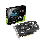 ASUS - Dual RTX 3050 6GB OC Gaming GPU - PCIe 4.0, GDDR6, HDMI 2.1, DP 1.4a, 2-Slot, Axial-tech Fans, 0dB Tech