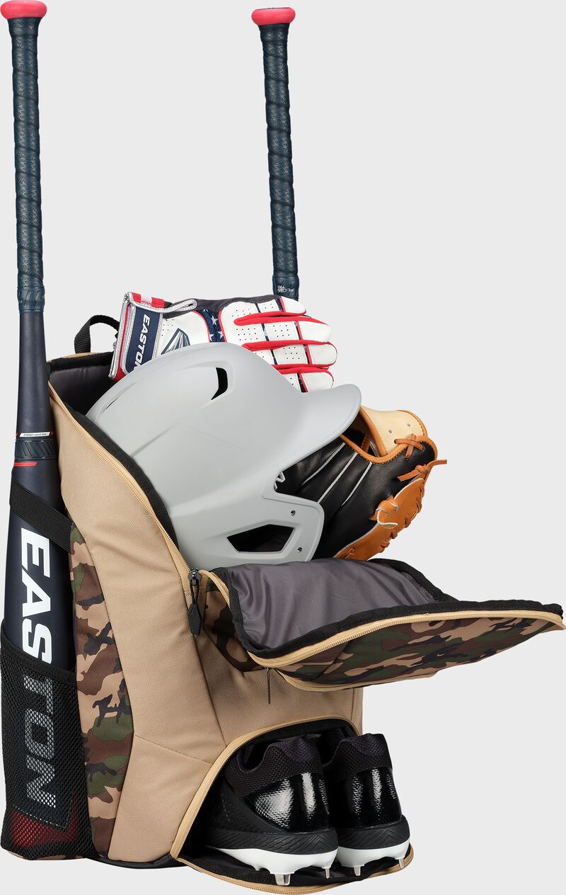 Eason Dugout Backpack - Tan Army Camo