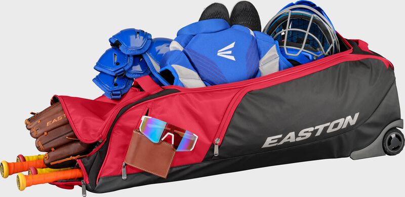 Easton Dugout Wheeled Bag - Red