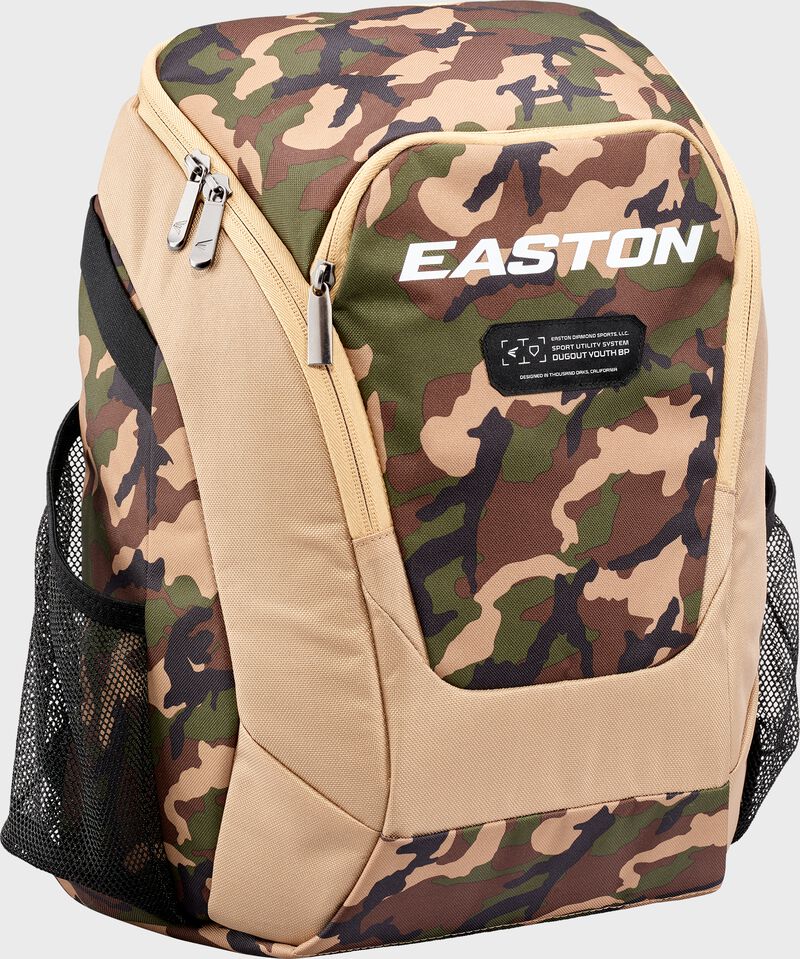 Easton Dugout Youth Backpack - Tan Army Camo