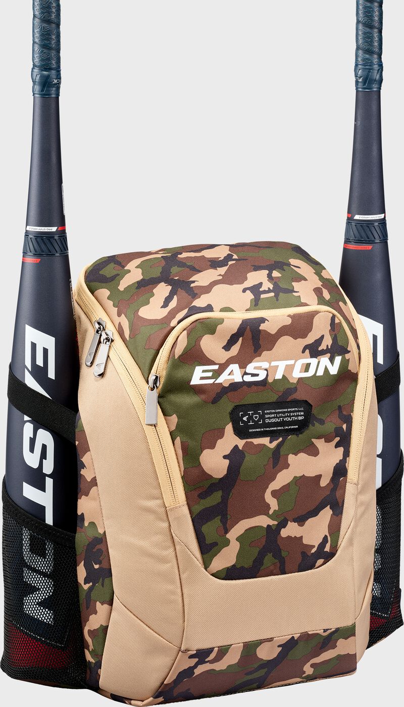 Easton Dugout Youth Backpack - Tan Army Camo