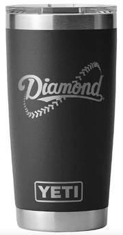 Diamond® Dugout - Yeti, 20Oz Tumbler W/ Slider Lid, Seam Logo - Pack Of 1