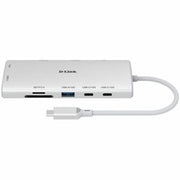 D-Link 10-in-1 USB-C Hub, Max 100W Power Delivery, Dual 4K HDMI Ports, 2 x USB-C & 2 x USB-A Data Ports, Ethernet and SD Card Slots for Dell Laptop, ThinkPad, and More (DUP-A01)