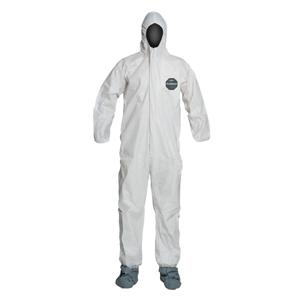 NB122S2XL Dupont, Coverall, 2-XL, PROSHIELD 50, Serged, White
