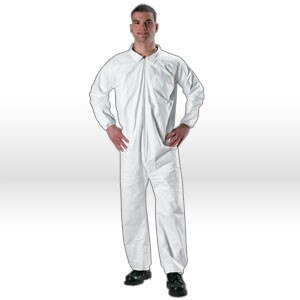 Tyvek Protective Wear Coverall, zipper, elastic wrists and ankles 5X Large