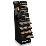 41333-01220 Duracell 2 Tray Coppertop Floorstand Display - 36 Count,  AA and AAA 16 pack