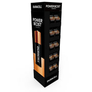 Duracell Coppertop Tower Floor Stand Display, 88 Piece Count, AA/AAA - 8 packs