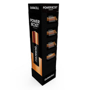 Coppertop Tower Floor Stand Display, 44 Pc, AA & AAA 16 pack