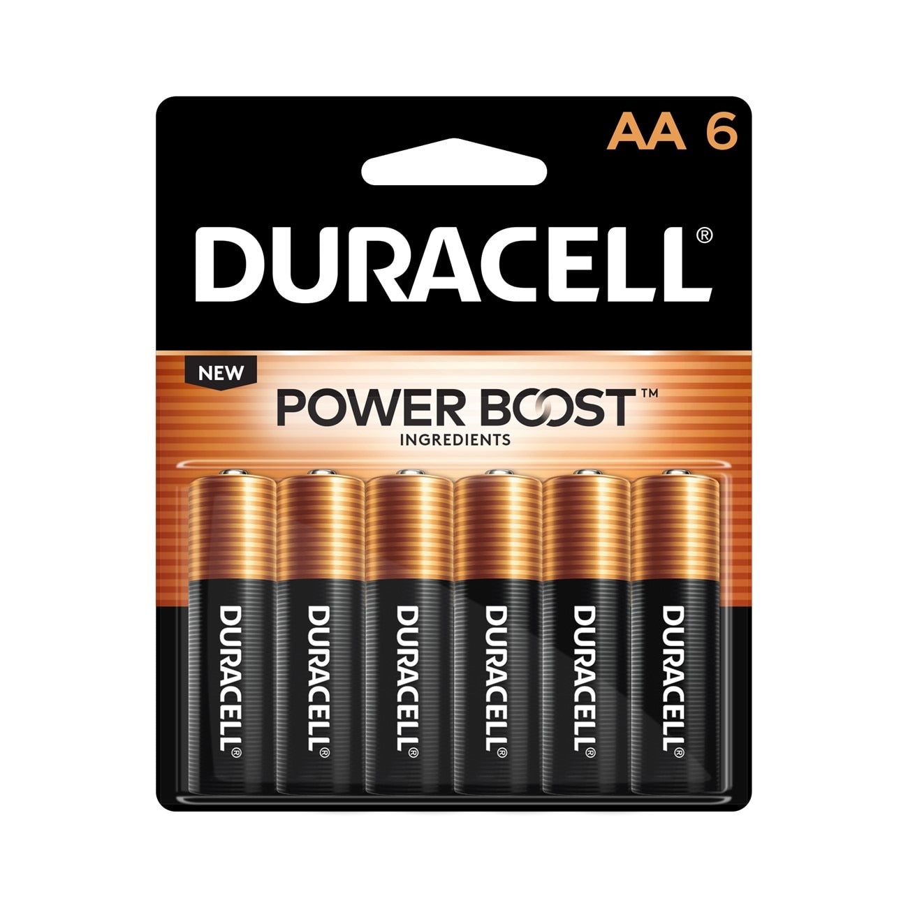 Alkaline Battery, MN1500, Coppertop, AA, 6PK, 48/CS