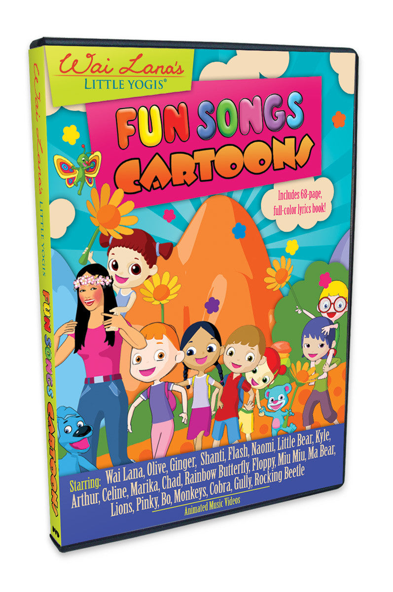 Little Yogis™ Fun Songs Cartoons DVD & Lyrics Book