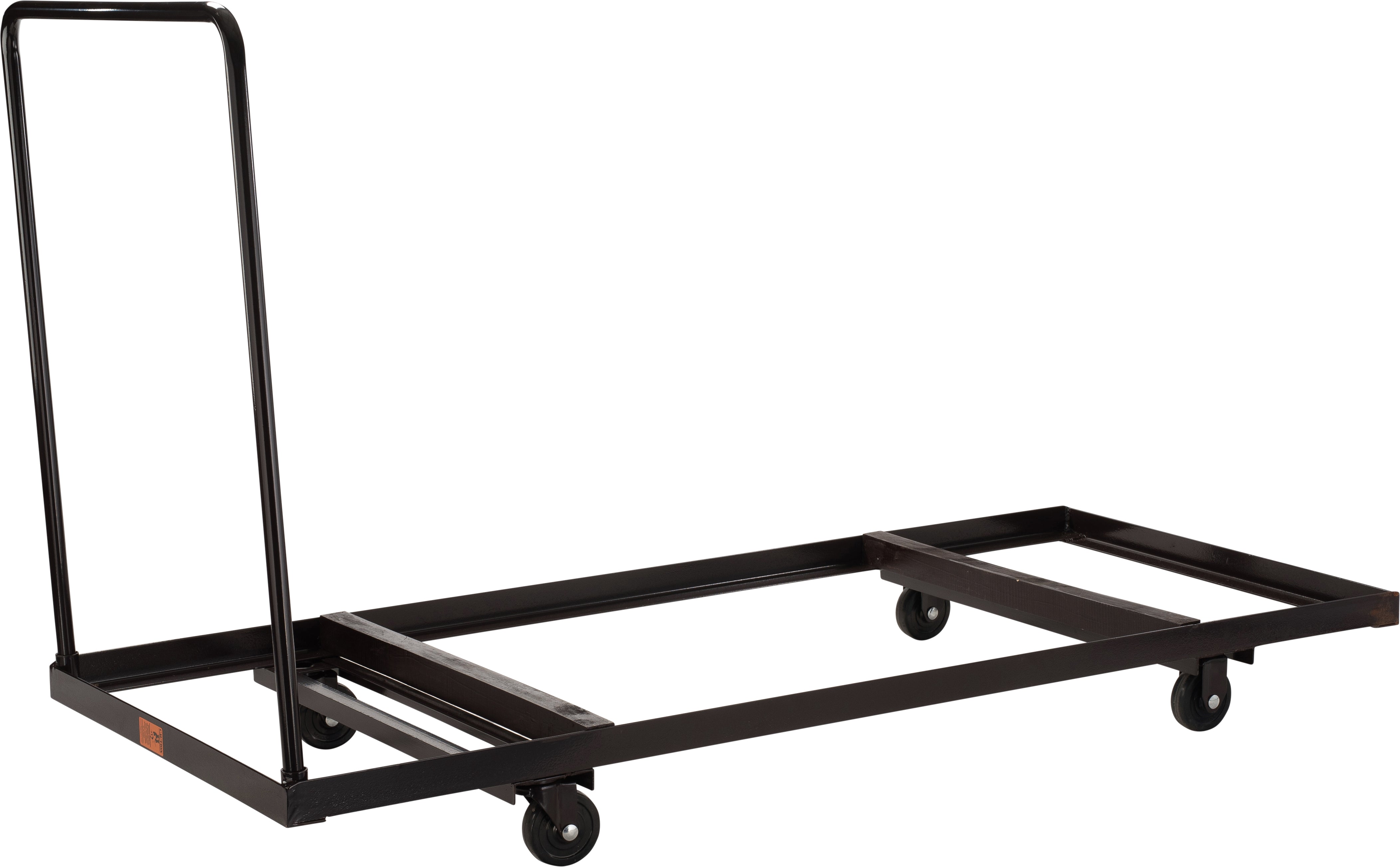 NPS® Folding Table Dolly for Horizontal Storage, Up To 72" L, Frame Color: Brown