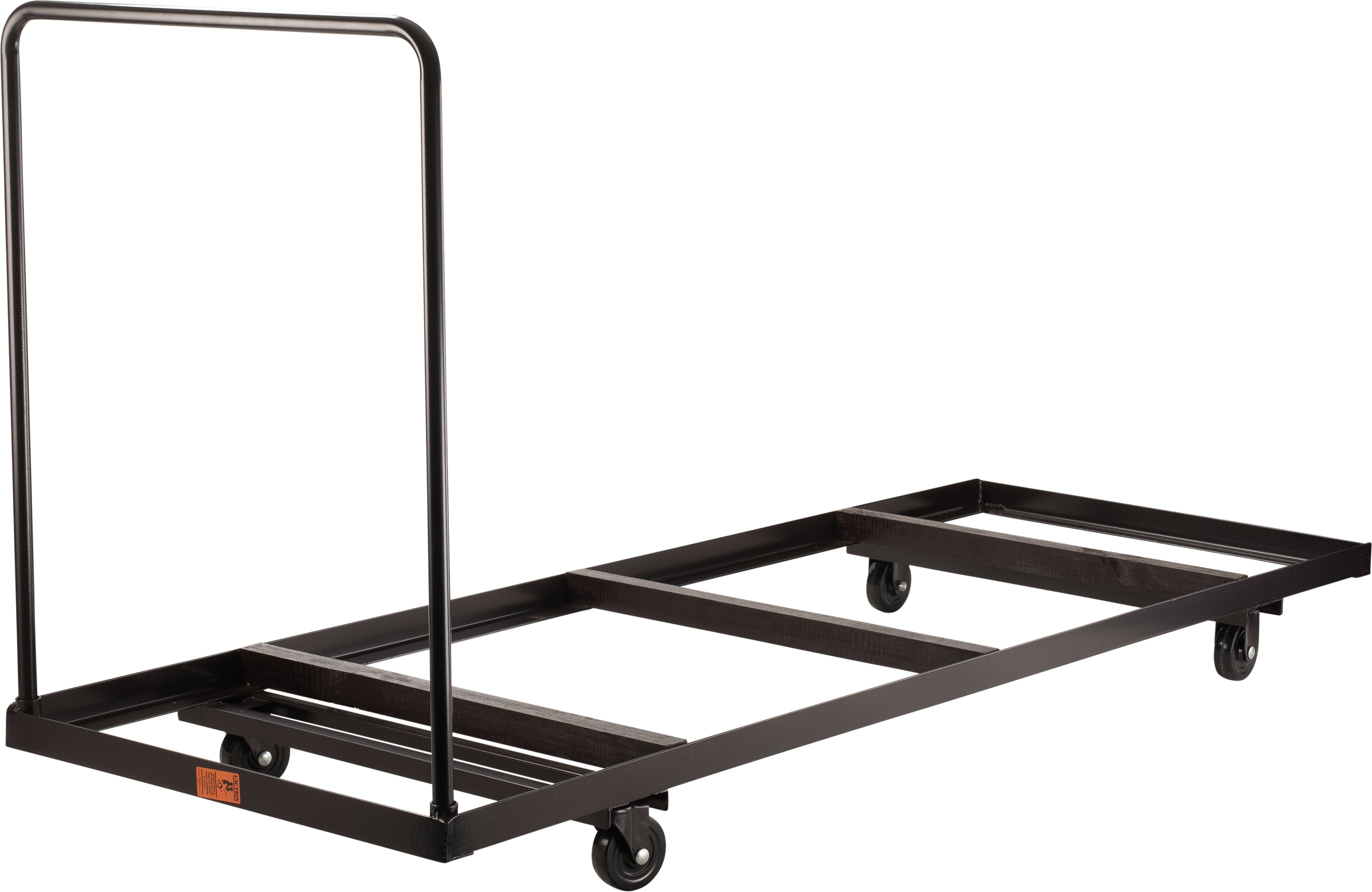 NPS® Folding Table Dolly for Horizontal Storage, Up To 96" L, Frame Color: Brown