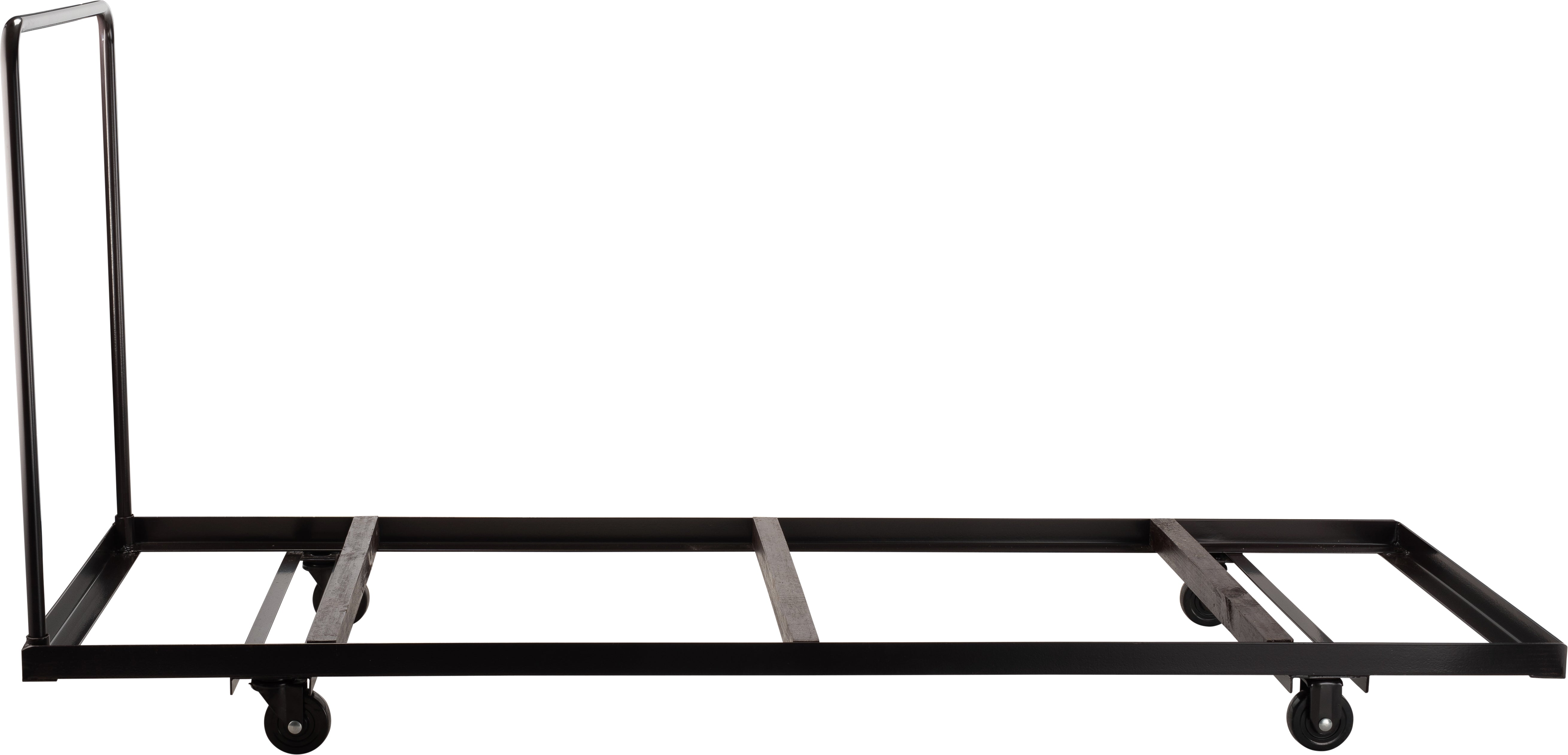 NPS® Folding Table Dolly for Horizontal Storage, Up To 96" L, Frame Color: Brown