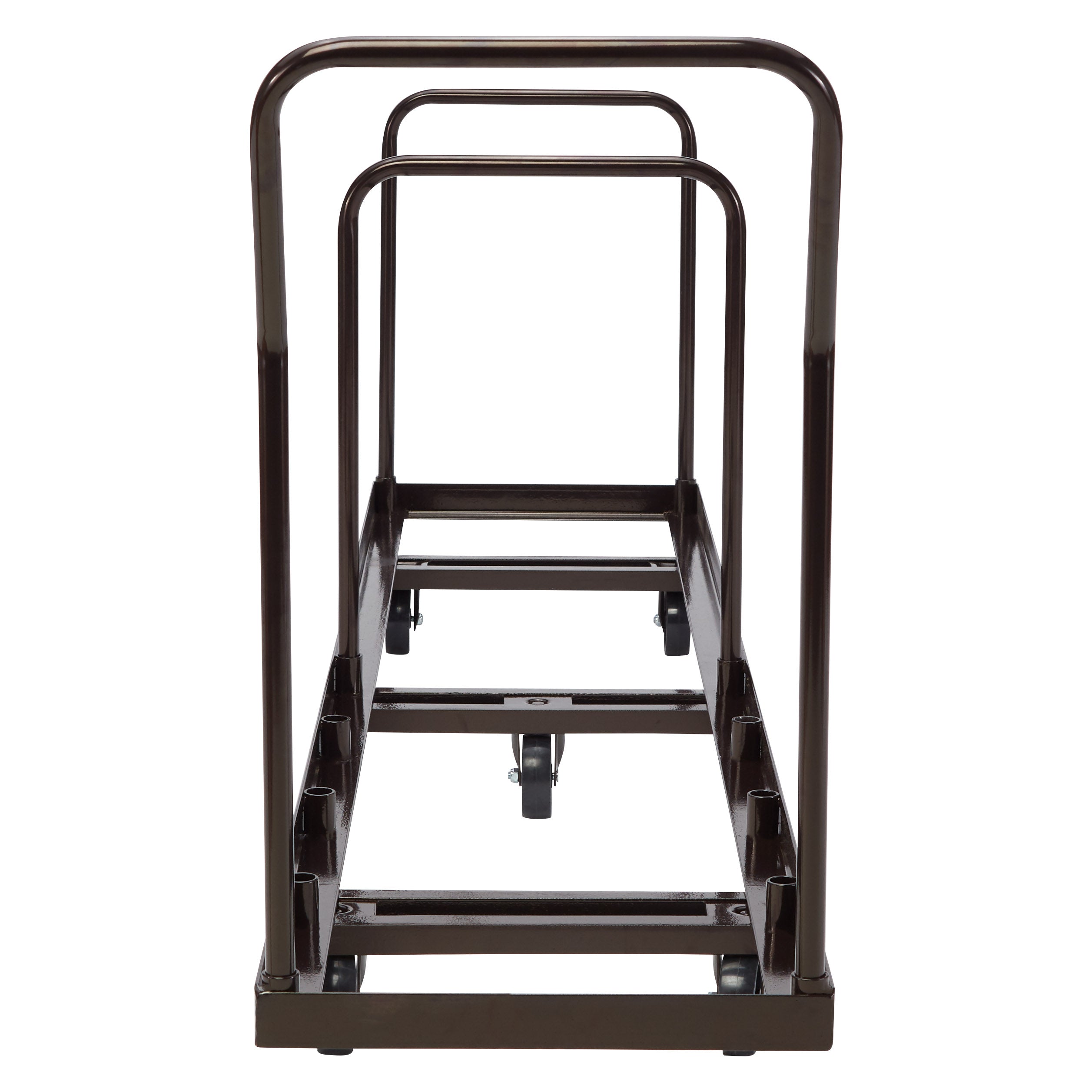 NPS® Folding Chair Dolly for Vertical storage, 50 Chair Capacity, Frame Color: Brown