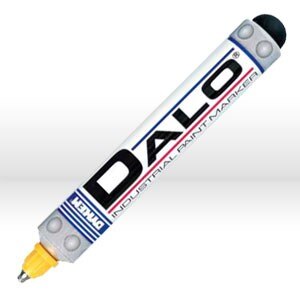 ITW Dymon/Dykem DALO Paint Markers, Type: Valve action metal marker, Style: Stainless steel ball tip, Material: Paint, Size: Medium tip, Color: Yellow  
, Replaces Part Number: DYM26064
