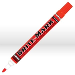 ITW Dymon/Dykem Brite-Mark Valve Action Marker, Type: Valve action tip, Style: Permanent capillary marker, Material: Solvent based, Size: Medium tip, Color: Orange, Replaces Part Number: DYM41010