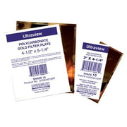 Dynaflux Gold Plastic Filter Plates, Size: 4-1/2" x 5-1/4", Shade: 9, Packaging Qty: 25