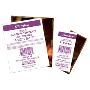 Dynaflux Gold Glass Filter Plates, Size: 4-1/2" x 5-1/4", Shade: 11, Packaging Qty: 25