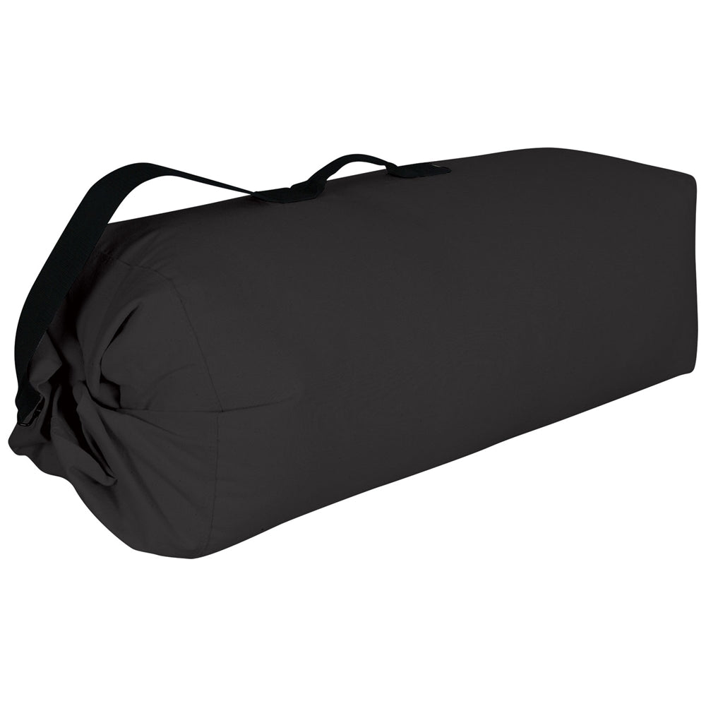 Large Canvas Duffle Bag 42"x24" - Black, One Size