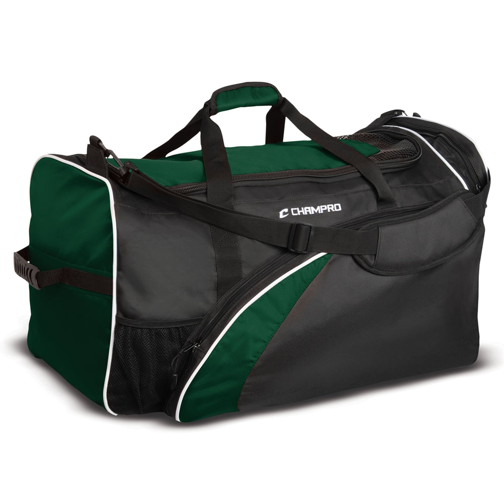 Varsity Football Equipment Bag 28" x 15" x 15" - Forest Green