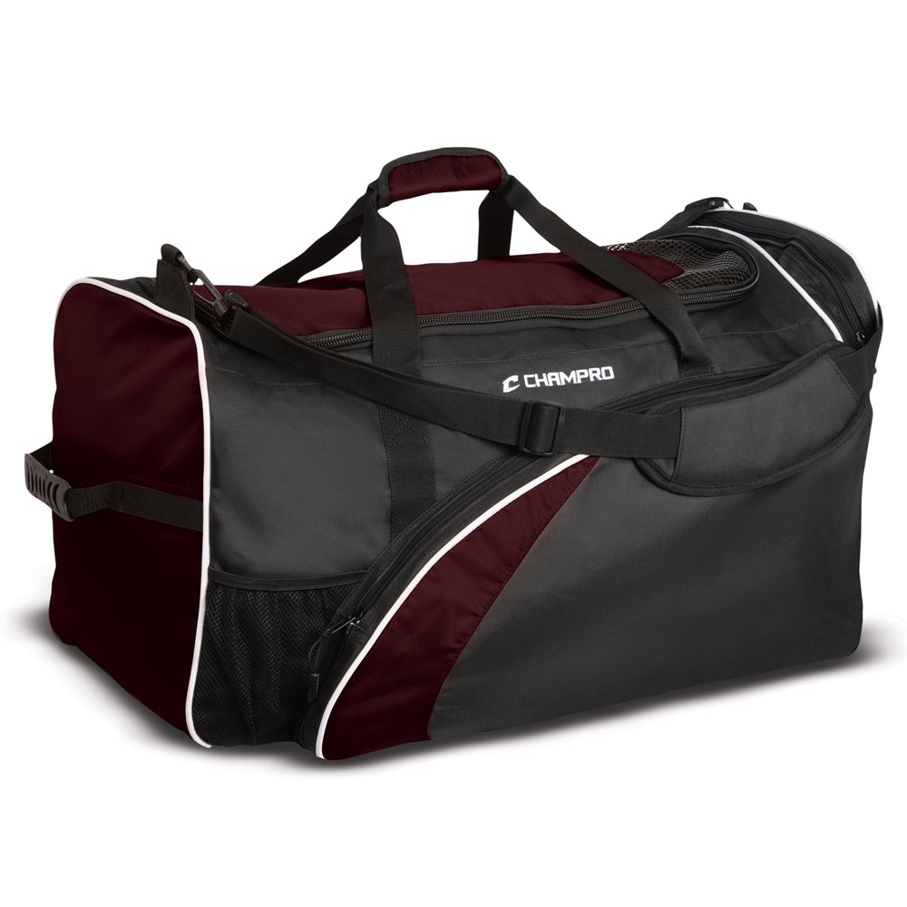 Varsity Football Equipment Bag 28" x 15" x 15" - Maroon